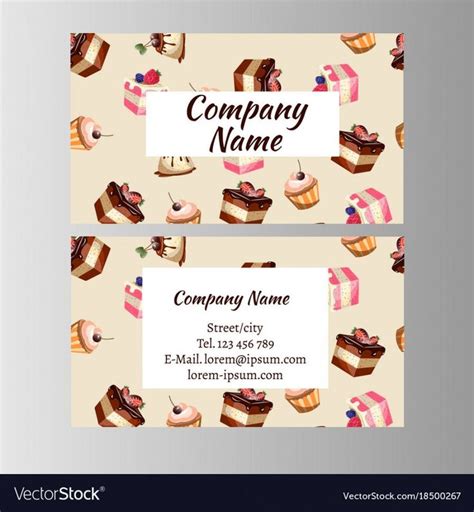 Get Our Example of Cake Decorating Business Card Templates in 2020